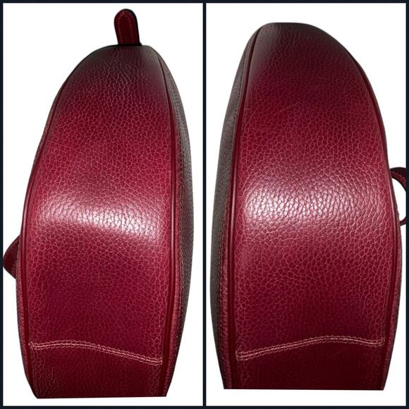 CARTIER Must De Vintage Bordeaux Pebbled Leather Crossbody Shoulder Bag - Picture 5 of 15